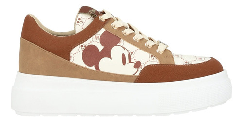 Tenis Para Mujer Mickey W Capsule Beige Multi Cwforest