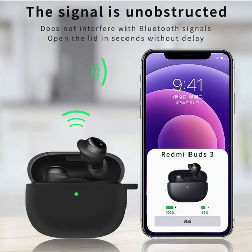 Funda De Silicona Para Audífonos Xiaomi Redmi Buds 3 Lite