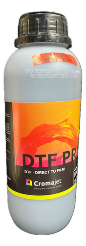 Tinta Dtf Cromajet 1 Litro C - M - Y - K - B - Fremplast Tinta Black - Preto