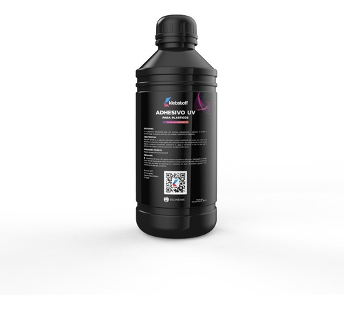 Imagen 2 de 3 de Pegamento Para Acrilico Transparente Curado Por Luz Uv 1 L