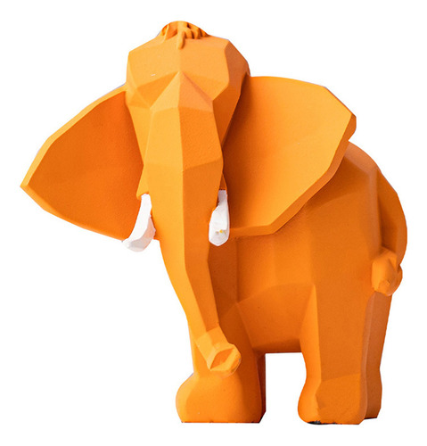 Figura Geométrica De Elefante De Resina Para Decoración De H