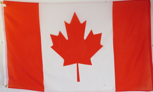 Bandera De Canada (tamaño 90x150cms)polyester Doble Faz
