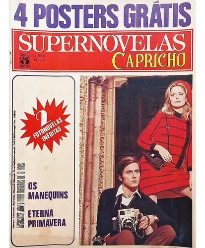 Revista Super Novelas Capricho Nº384-a Ago 1975 Com Posters 