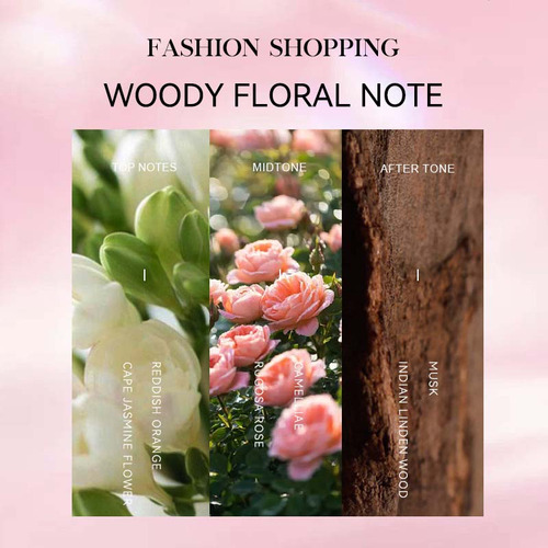 Perfume de mujer con forma de bolsa de compras a la moda, fragancia fresca y ligera