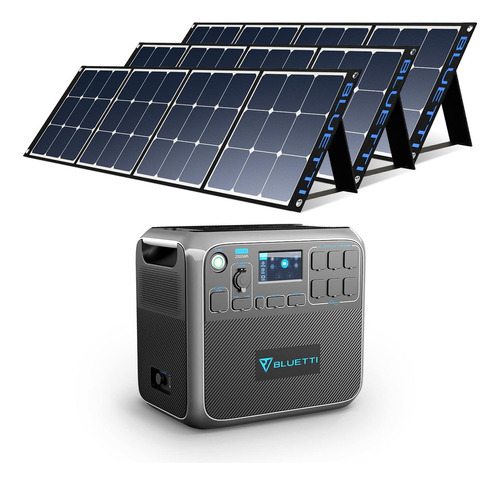 Generador Solar Bluetti 2000w Con 3 Paneles 120w Set Combo