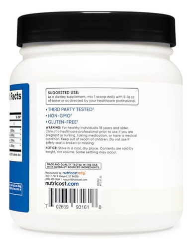 Nutricost Bcaa Powder 2:1:1 (90 Servings, No