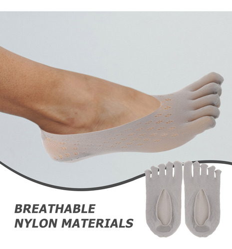 5 Pares De Calcetines Transpirables De Corte Bajo Para Mujer