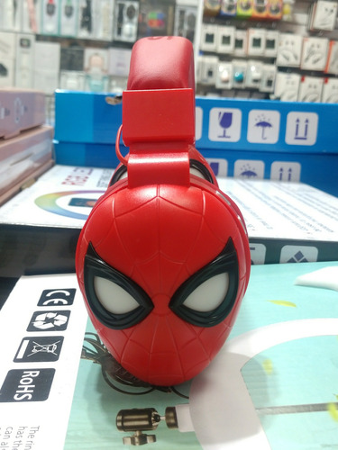 Audífono Infantil Niño Spiderman Hombre Araña Rojo Bluetooth