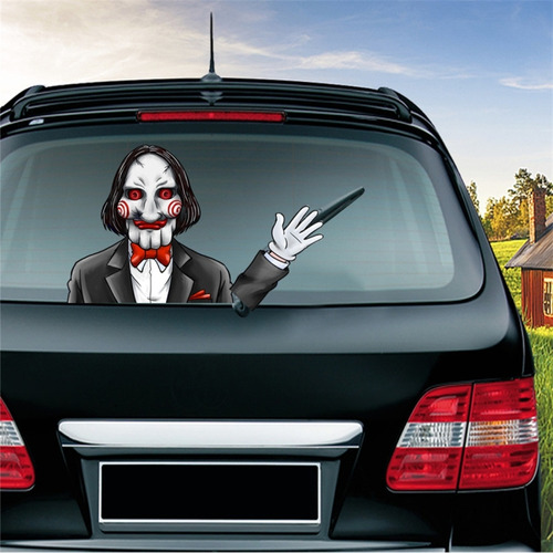 Adhesivo Decorativo Para Parabrisas Trasero De Coche Horror