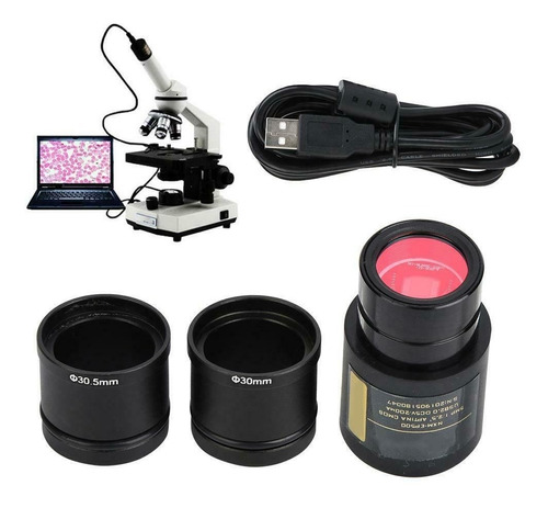 Camara Para Microscopio Universal De 2 Mp Hd Usb 2.0 + Otg