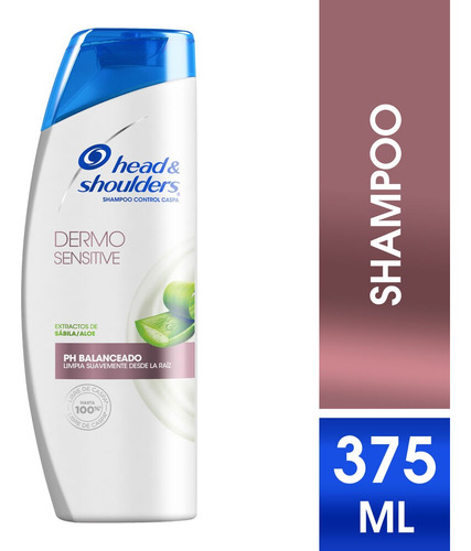 Shampoo Head & Shoulders Dermo Sensitive Con Sábila 375 Ml