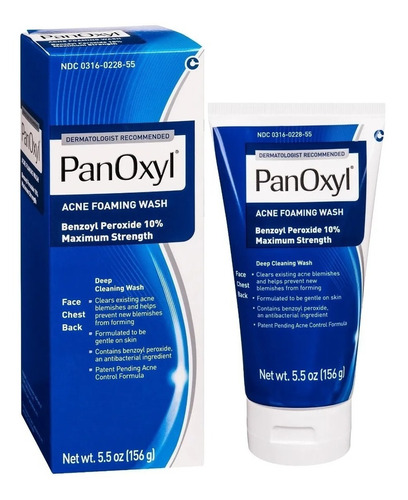 Panoxyl Acné Foaming Wash 10% Peróxido De Benzoilo Americano