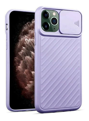 Capinha Colorida Proteção Câmera Para iPhone 12 Mini (5,4 ) Cor Lilás