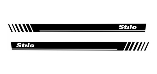 Adesivo Emblema Faixa Lateral Fiat Stilo Stilo25
