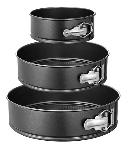 Imagen 1 de 7 de Moldes Pasteles Repostería Desmontables Para Tartas 3 Piezas