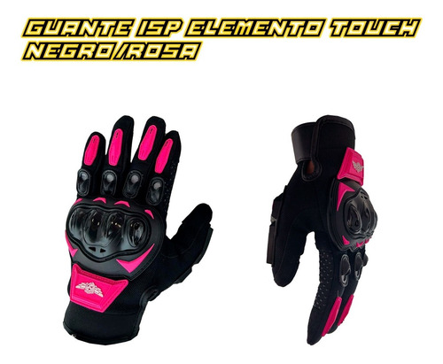 Guantes Isp Elm. Con Limpia Visor - Dedos Touch - Palma Anti