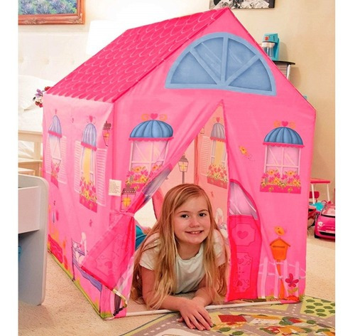 Tienda de campaña My Little House, tienda de campaña, tienda de campaña, tienda de campaña, cabaña rosa para niña