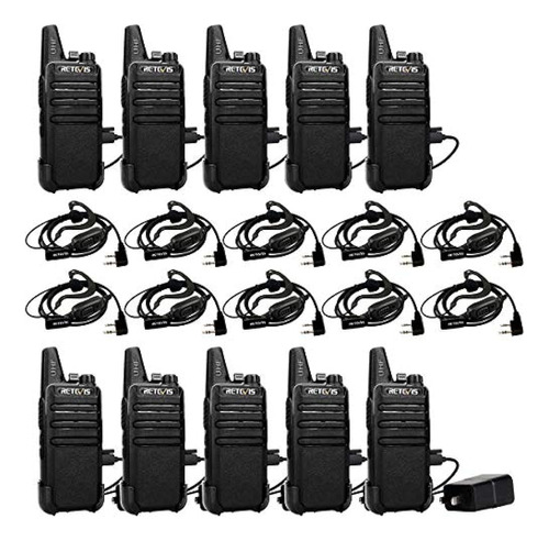 Retevis Rt22 Walkie-talkies Frs Uhf 16 Ch Vox Manos Libres A