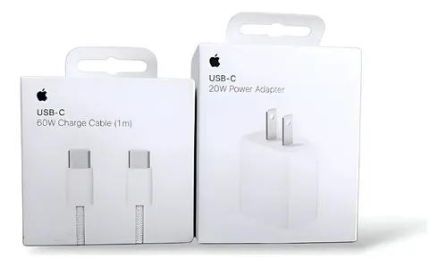 Cargador 20w + Cable Tipo C Para Iphone - Original Blanco | MercadoLibre