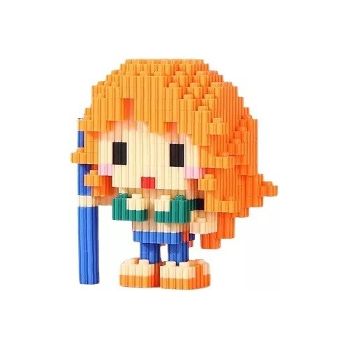 Mini Bloques De Armado 3d Nami One Piece Juguete Kawaii