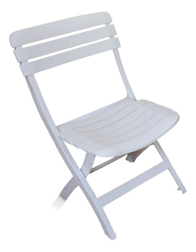 Cadeira Dobravel Ripado Diamantina Branca - Antares