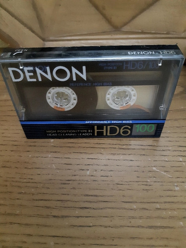 Cassette Marca Denon, Hd6 100 Minutos Type Ii