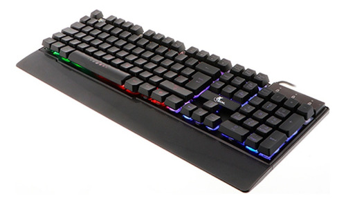 Teclado gamer Xtech Armiger XTK-510S QWERTY español España color negro con luz led