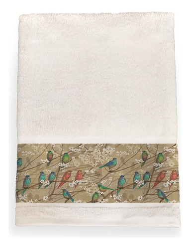 Toalla De Baño Laural Home Birds And Blossoms 27 X 51