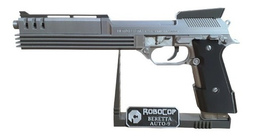 Pistola Replica Robocop Escala 1:1  Cosplay 3d Gatillo Movil