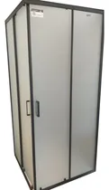 Comprar Mampara Gorena Box De Ducha York 80cm Cabina Recta S\u002Fbase Armazón Negro Panel Esfumado