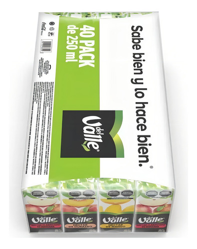 Jugo Del Valle Kids Surtido 40x200ml 4 Sabores Nutritivos