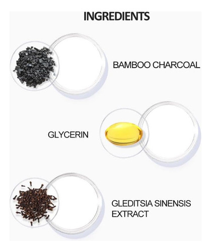 Shampoo Orgânico De Carvão De Bambu Para Escurecer O Cabelo