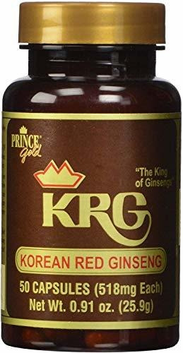 Príncipe De La Paz Cápsulas De Ginseng Rojo Coreano, 50 Con