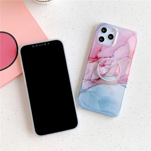 Funda Galaxy Arena Marmol + Pop Protector Mujer Dama Hombre