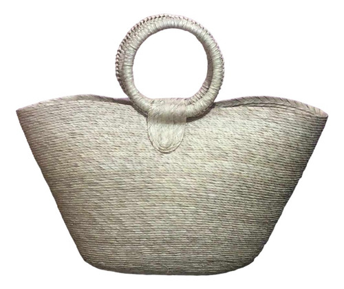 Bolsa De Palma Canasta Artesanal Color Beige ( 10 Piezas )