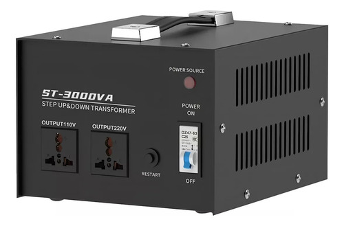 Transformador Elevador Convertidor De Tensión 3000w 110-220v