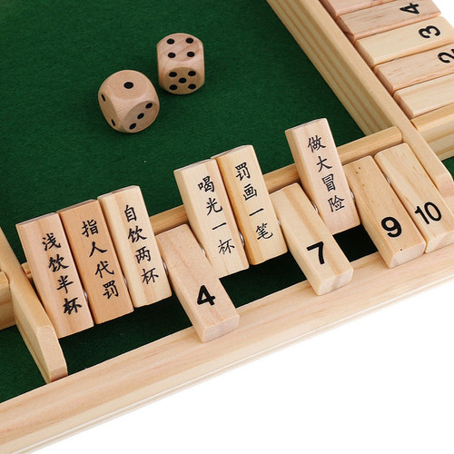 Juego De Mesa Número Madera Para Beber Fiesta Pub Bar