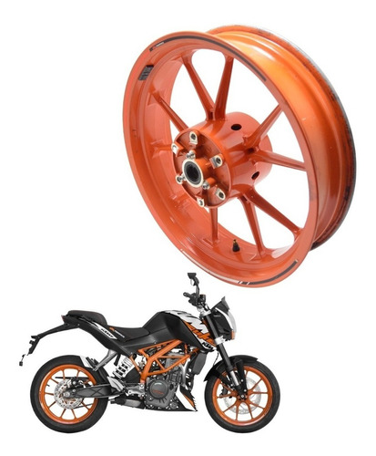 Rueda Trasera Ktm Duke 390 2015/2018 Usado #02 Mk Motos