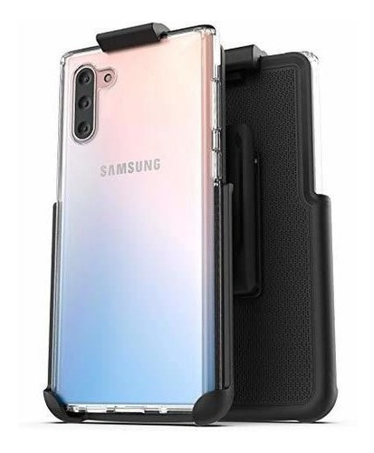 Funda Galaxy Note 10 Funda Transparente + Carcasa Cinturon  