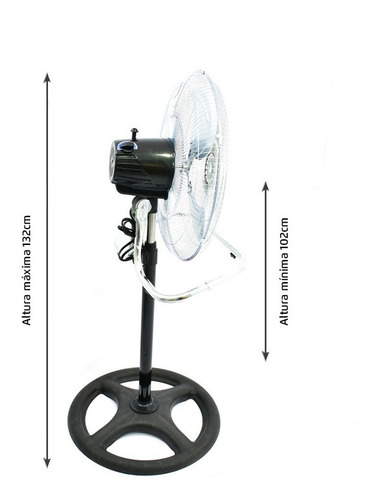 Ventilador Vasser 18-46 Cm Aspas Métalicas 3 Funciones En 1