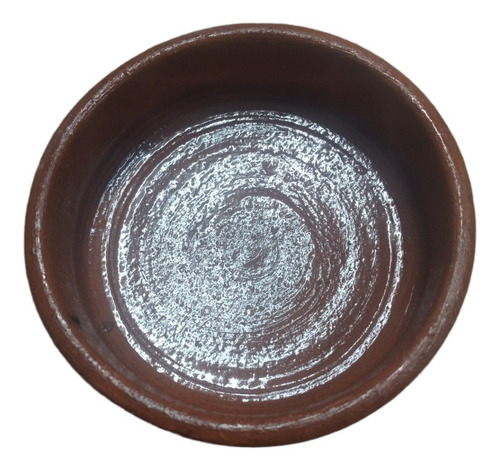 Imagen 2 de 2 de Cazuela De Barro Cocido Rustica De 12 Cm Esmaltada