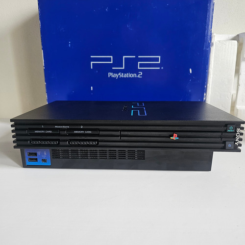 Playstation 2 Fat Completa En Caja Scph-10000 - Ps2 Negro
