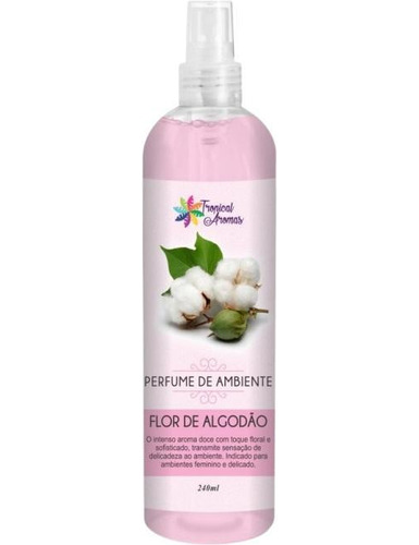 Aromatizador Perfume De Ambiente Flor Do Algodão 240ml Sala