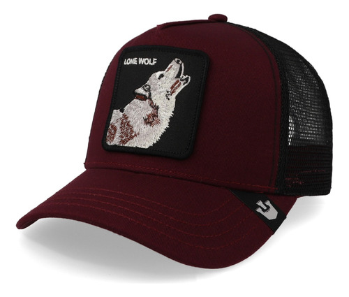 Gorra Goorin Bros Lone Wolf Vino Lobo Original Unitalla