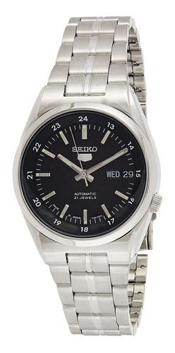 Reloj Seiko Para Hombre Snk567j1 Plata Negro