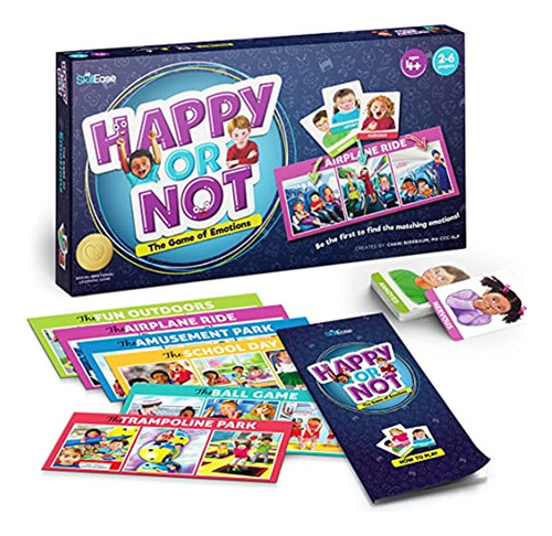 Juego De Mesa Skillease Happy Or Not Con Tarjetas De Sentimi