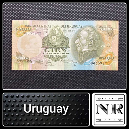 Uruguay - 100 Nuevos Pesos - Año 1987 - P #62 A