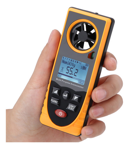 Anemômetro Digital Multifuncional Gm8910 Lcd Display Air