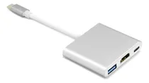 Comprar Adaptador Hub 3 En 1 Usb Tipo C A Usb-c Hdmi Usb 3.0 4k