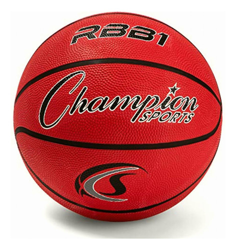 Champion Sport Pro Baloncesto De Goma, Rojo, 29.5 30 Color Rojo